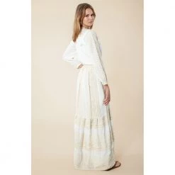 Hale Bob Natasha Embroidered Dress White